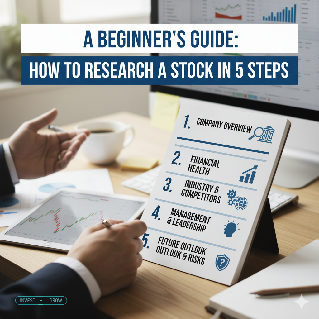 A Beginner's Guide: How to Research a Stock in 5 Steps